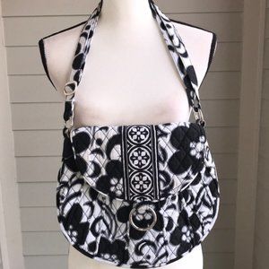 VERA BRADLEY RETIRED NIGHT AND DAY PATTERN HANDBAG ADJUSTABLE SHOULDER STRAP